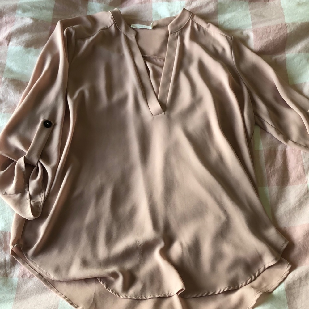Lush blush blouse M